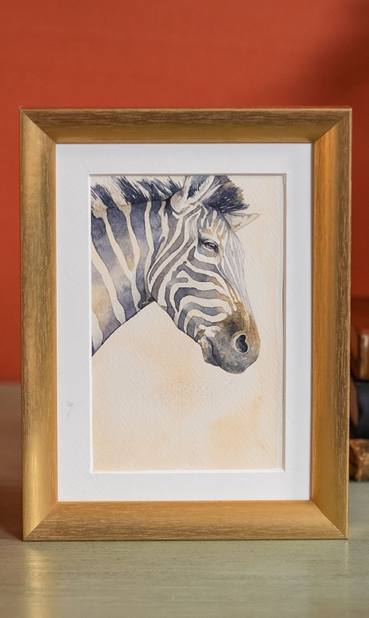 How to Paint a Zebra in Watercolour
